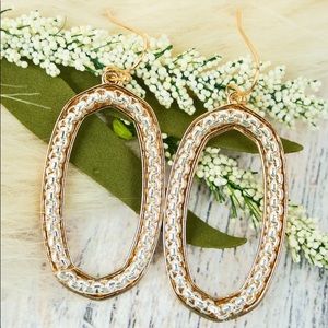 Casablanca Silvertone and Goldtone earrings